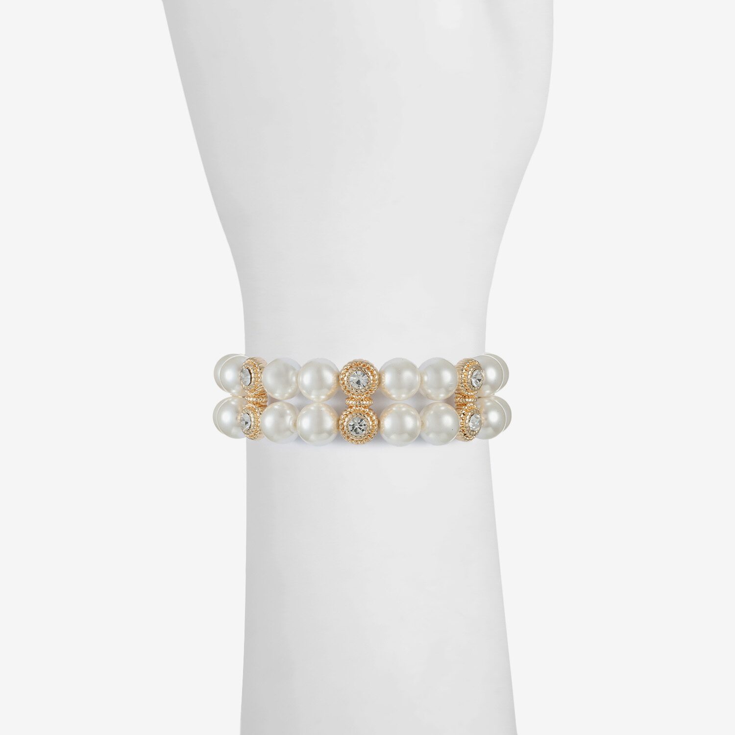Monet Jewelry Womens Glass Round Stretch Bracelet