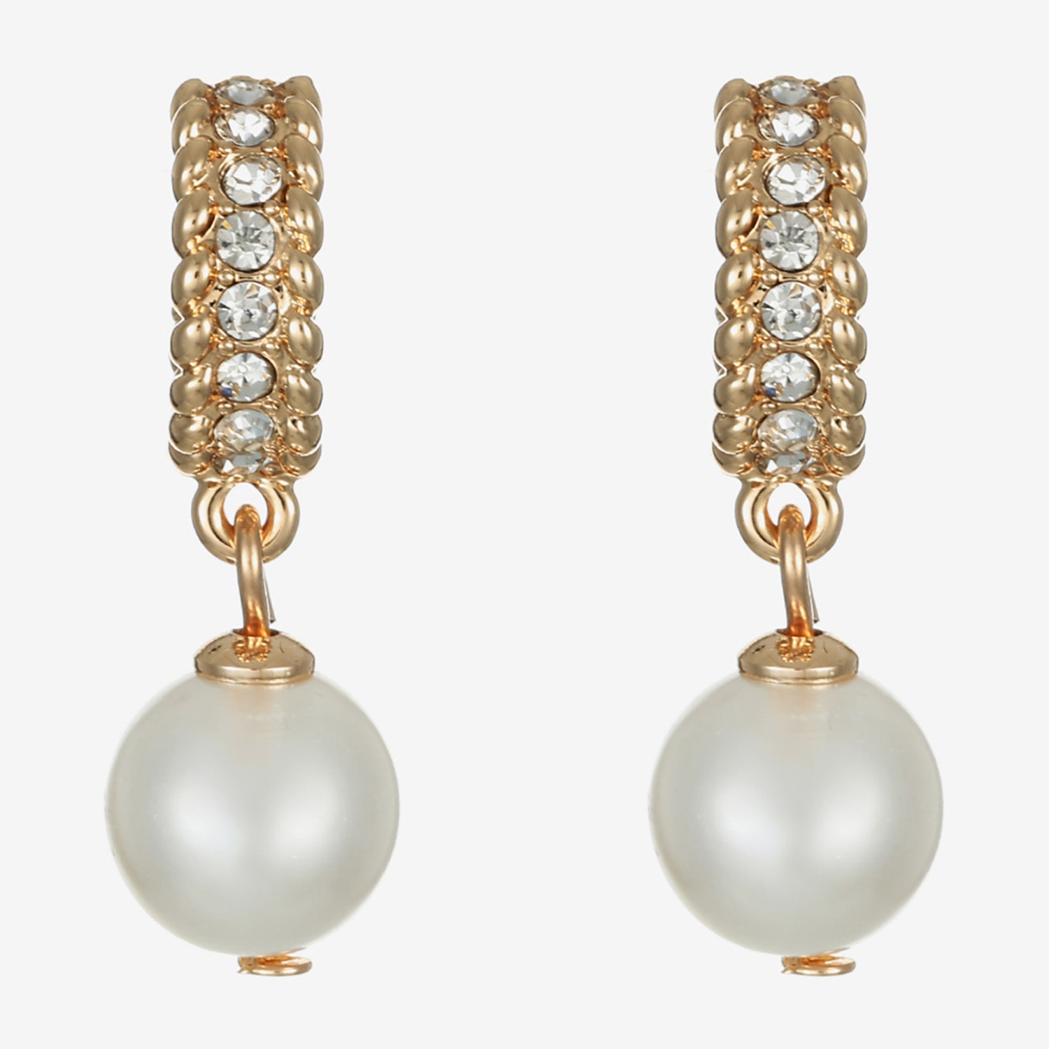 Monet Jewelry Womens Simulated Pearl Round Hypoallergenic Drop Earrings