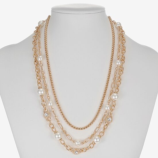 Monet Jewelry Womens Glass 18 Inch Strand Necklace