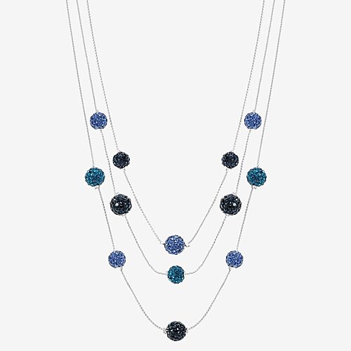 Monet Jewelry Womens Red Glass 18 Inch Strand Necklace In Blue