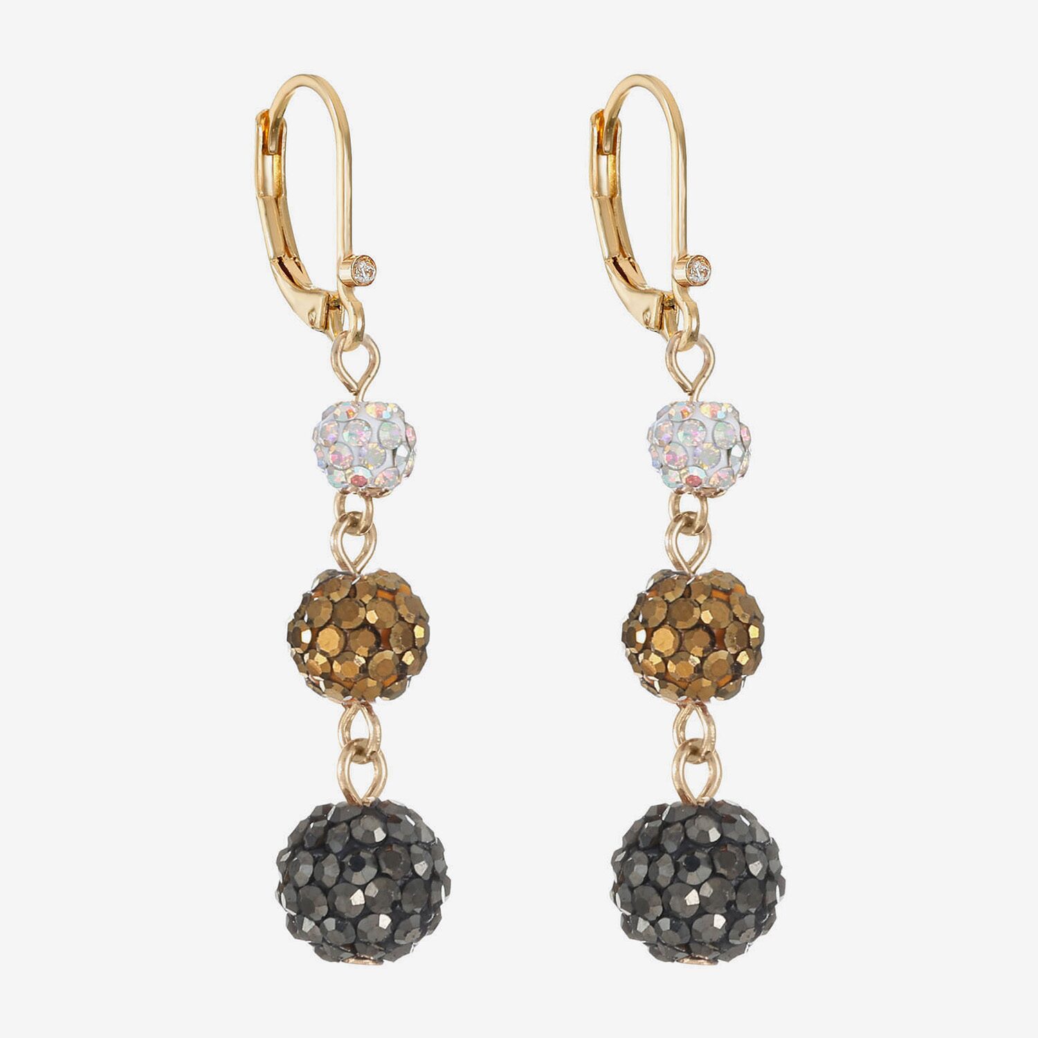 Monet Jewelry Womens Red Glass Drop Earrings