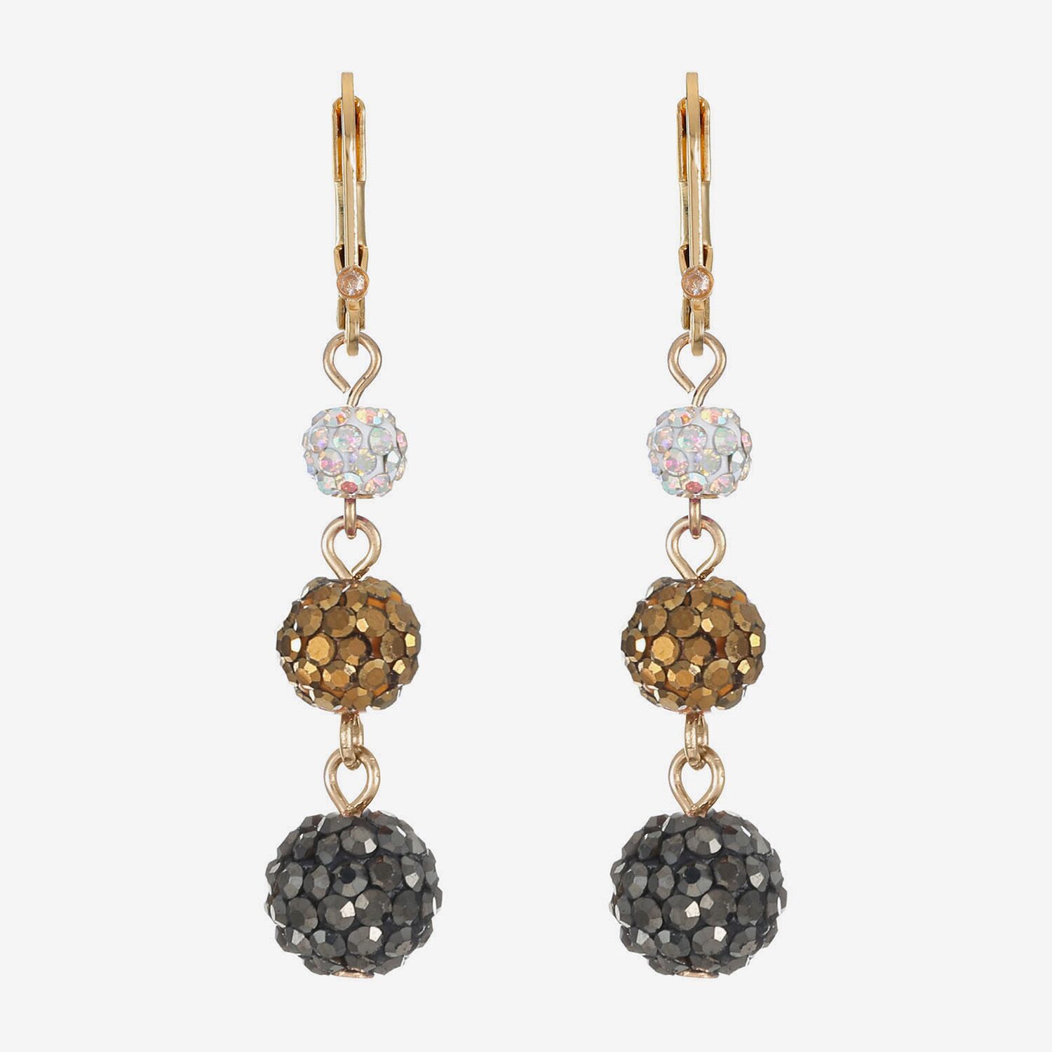 Monet Jewelry Womens Red Glass Drop Earrings