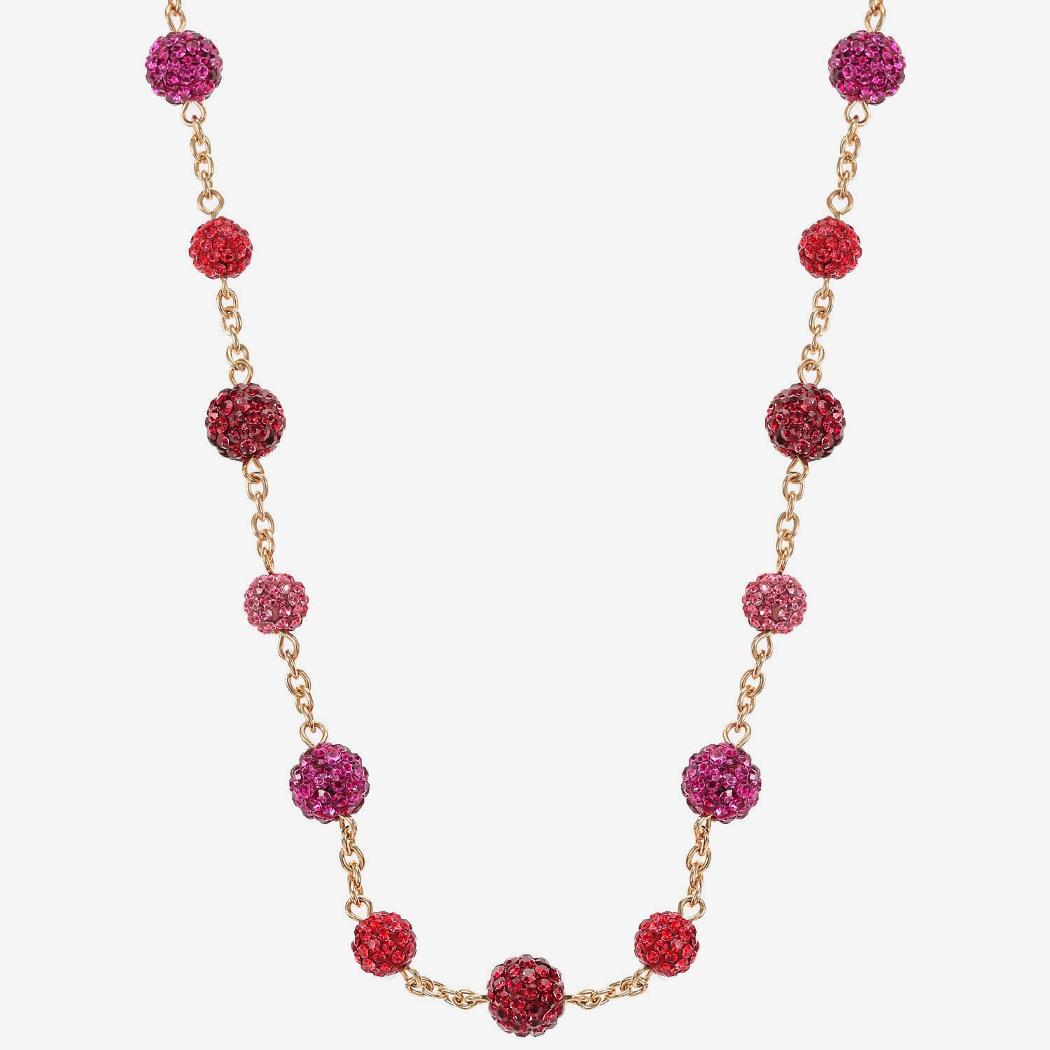 Monet Jewelry Womens Red 17 Inch Collar Necklace