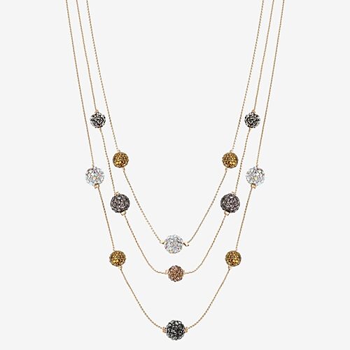 Monet Jewelry Womens Red Glass 18 Inch Strand Necklace In Brown