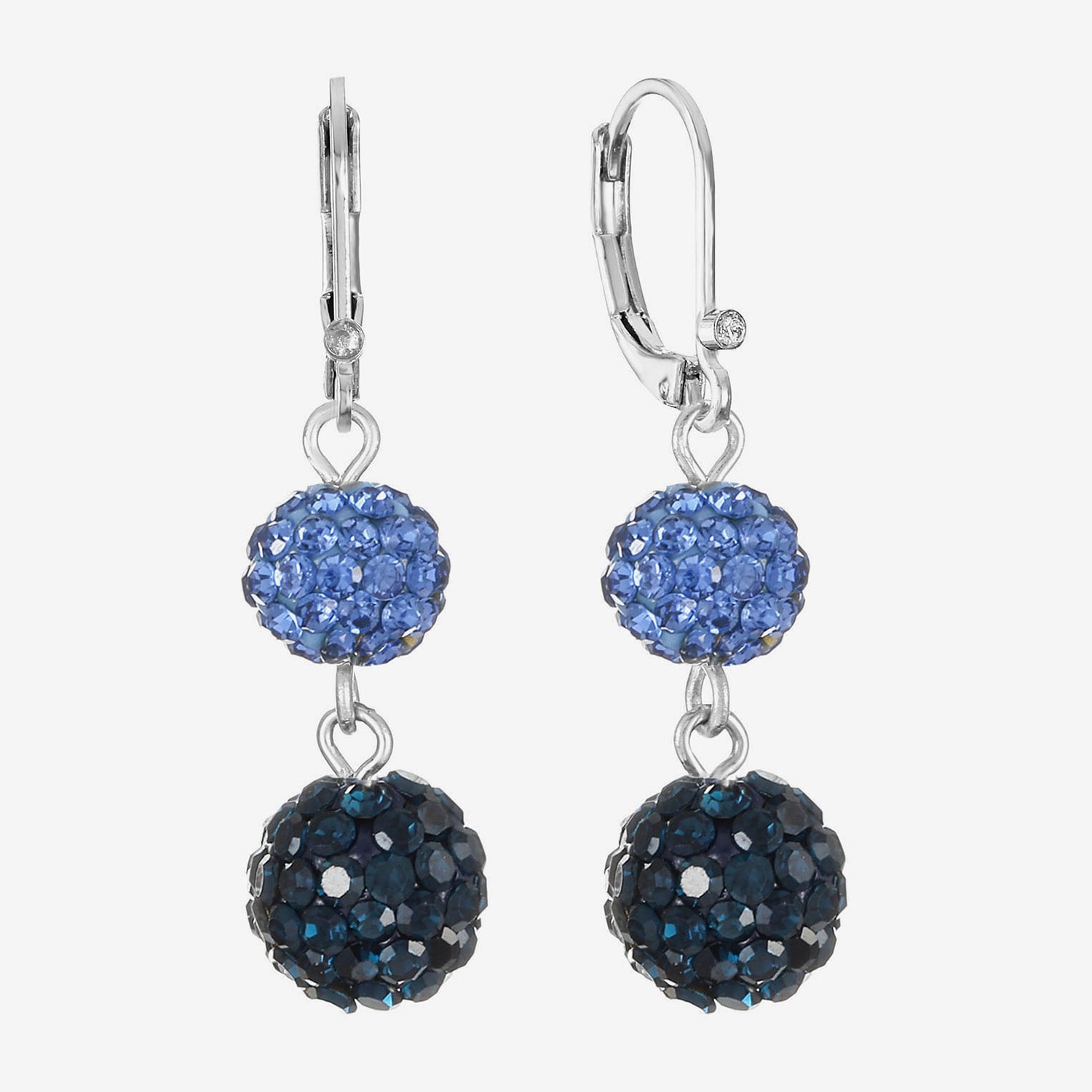 Monet Jewelry Womens Red Glass Drop Earrings