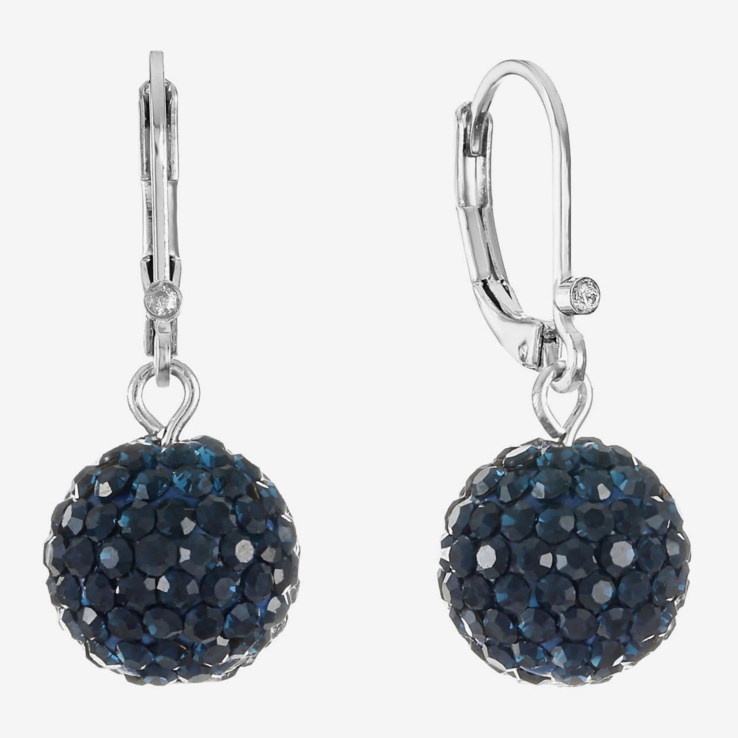 Monet Jewelry Womens Red Glass Drop Earrings