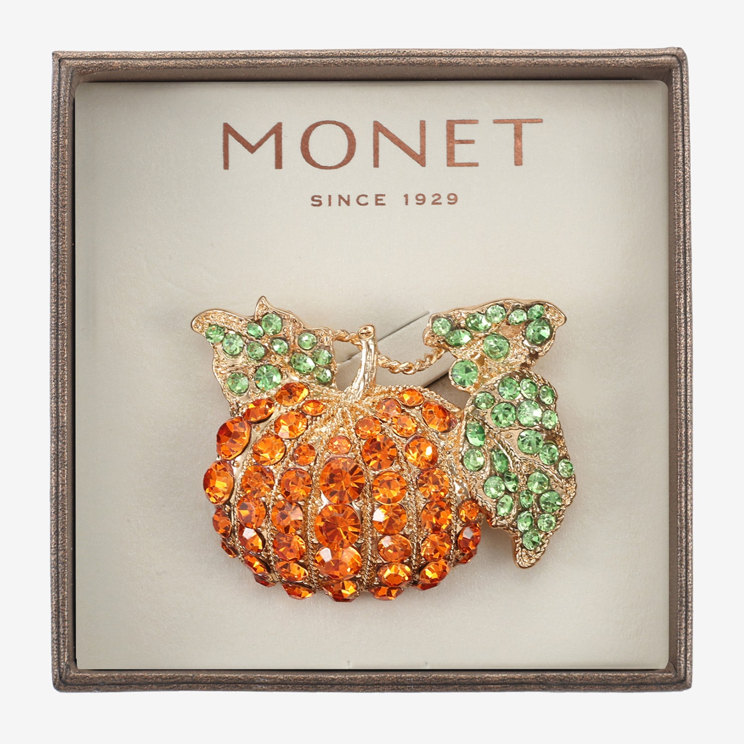 Monet Jewelry Multi Color Glass Pin