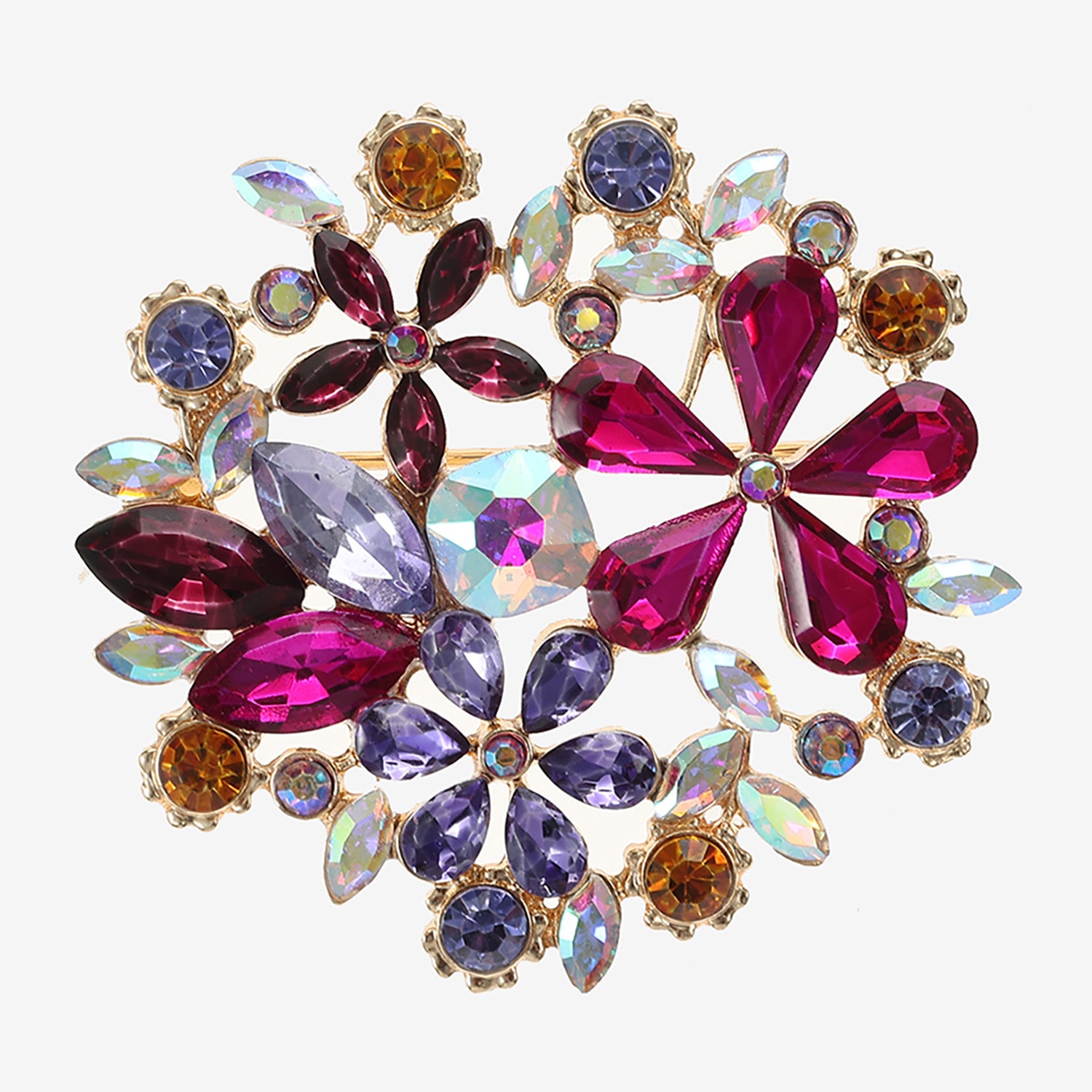 Monet Jewelry Multi Color Glass Pin