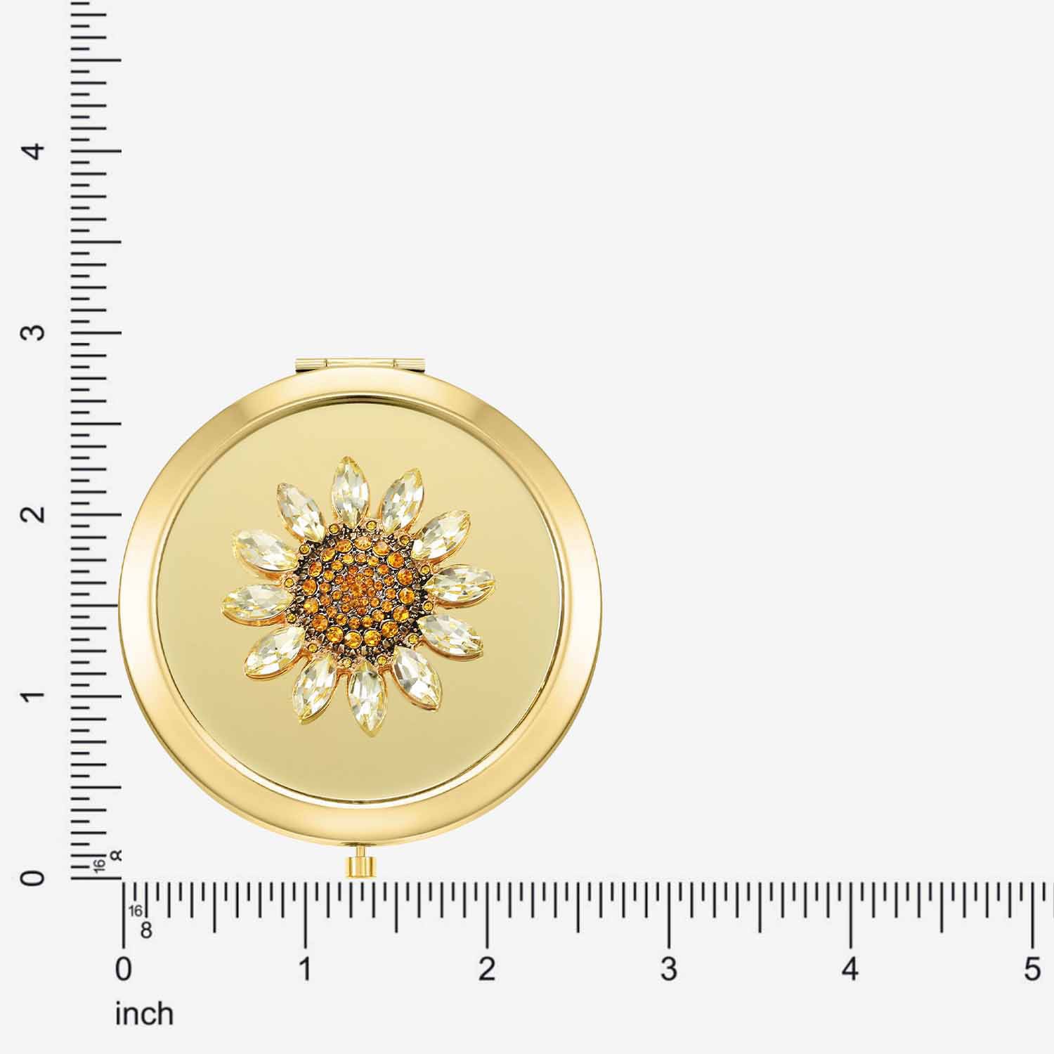 Monet Jewelry Gold Tone Compact Mirror
