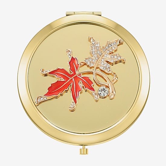 Monet Jewelry Gold Tone Compact Mirror