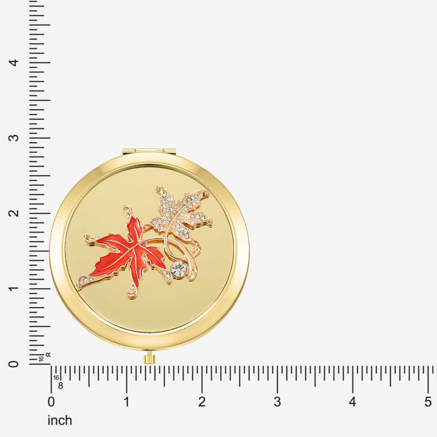 Monet Jewelry Gold Tone Compact Mirror