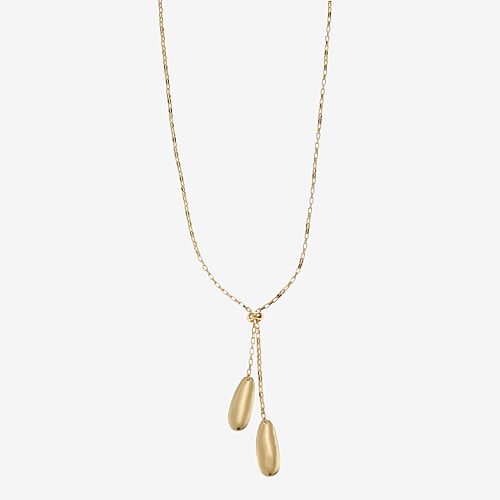 Liz Claiborne Womens 18 Inch Y Necklace In Yellow