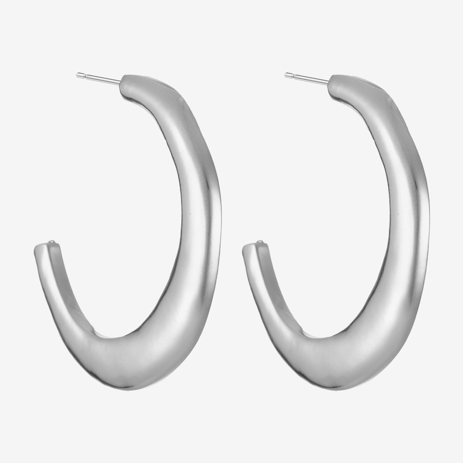 Liz Claiborne Womens 39mm Hypoallergenic Hoop Earrings