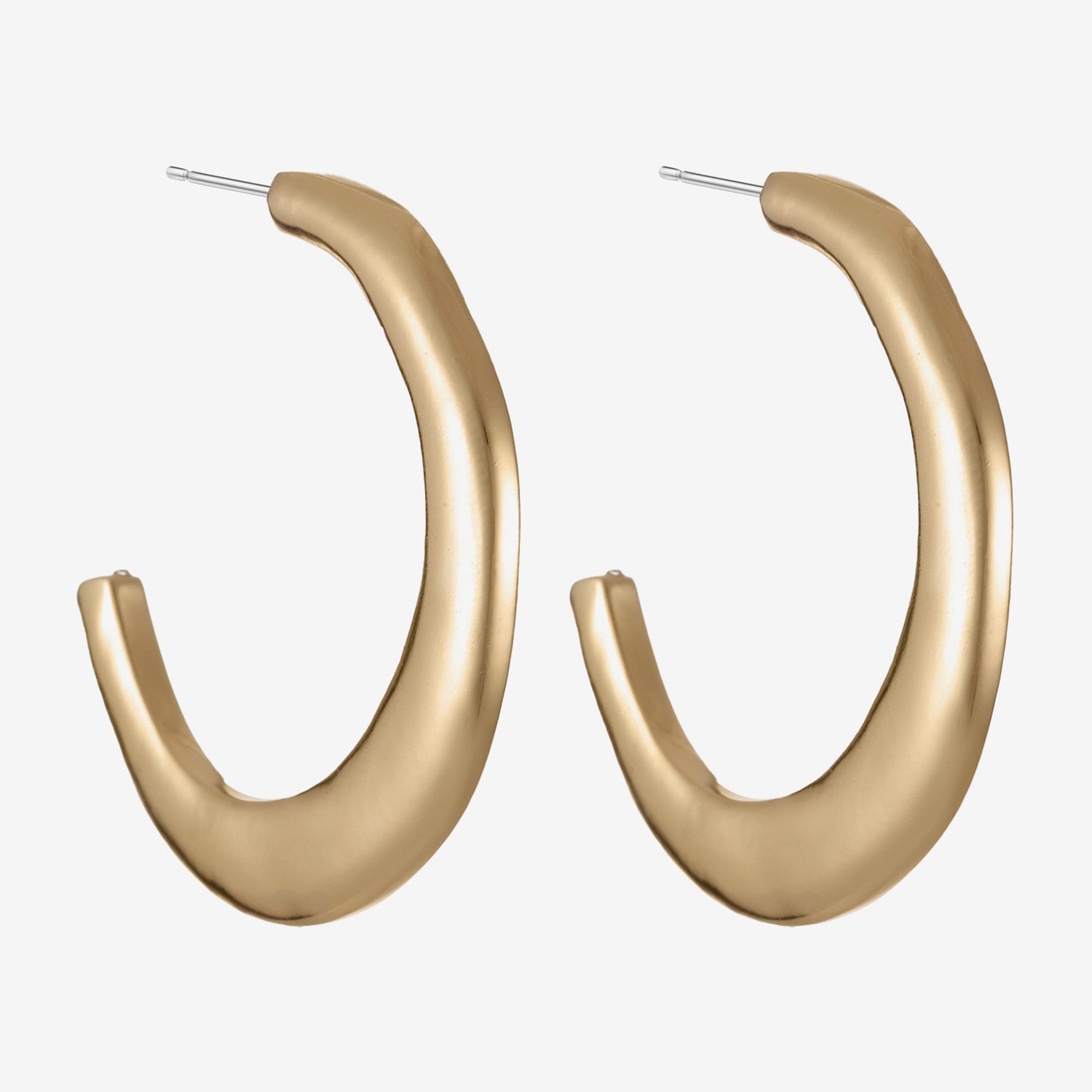 Liz Claiborne Womens 39mm Hypoallergenic Hoop Earrings