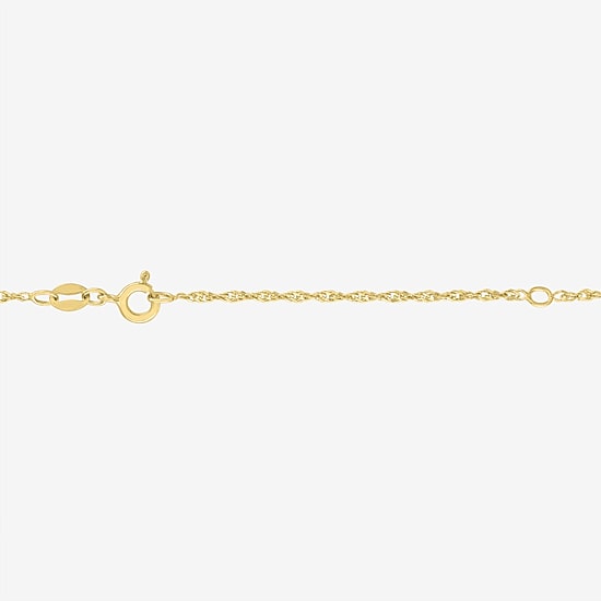 Womens Lab Created Gemstone 14K Gold Over Silver Pear 18 Inch Pendant Necklace
