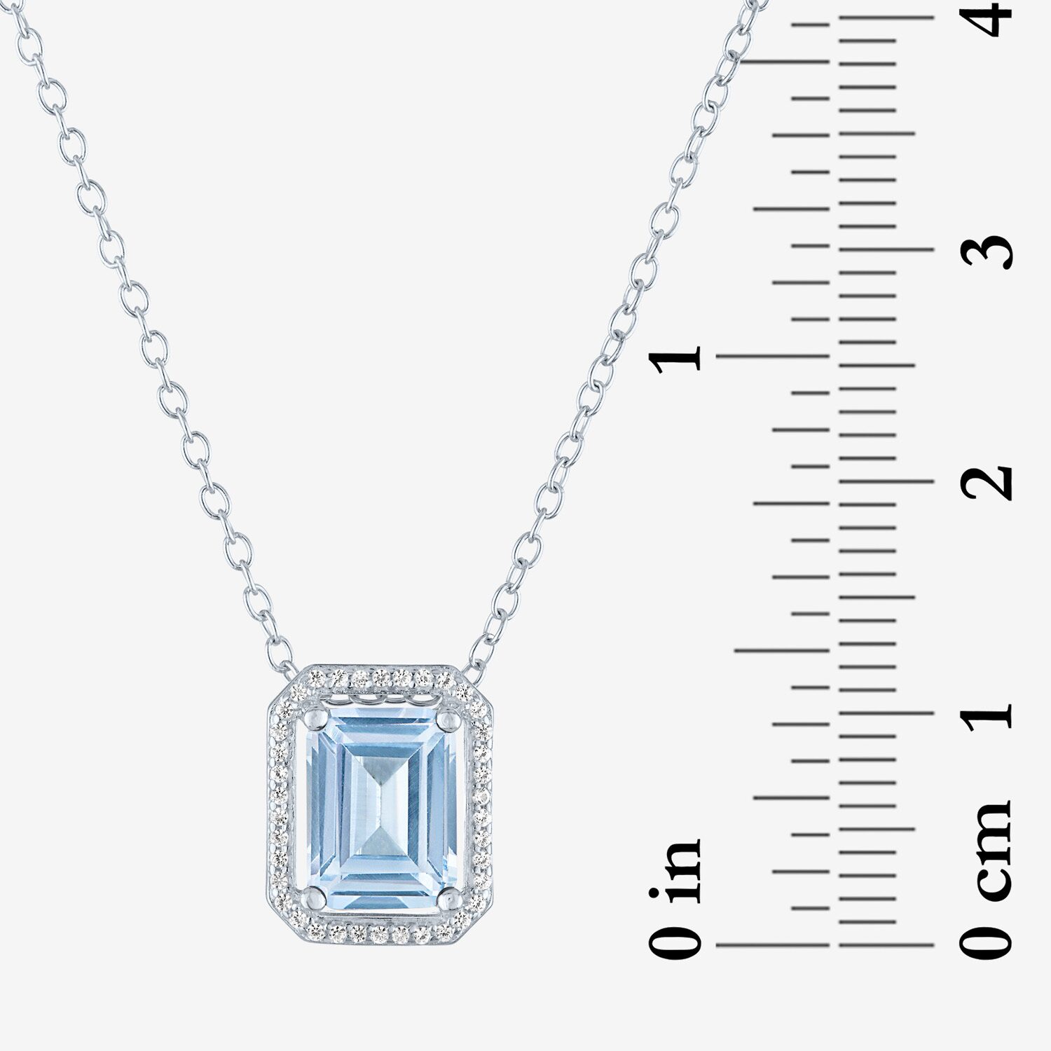 2-pc.Birthstone Necklace Set Pure Silver Over Brass