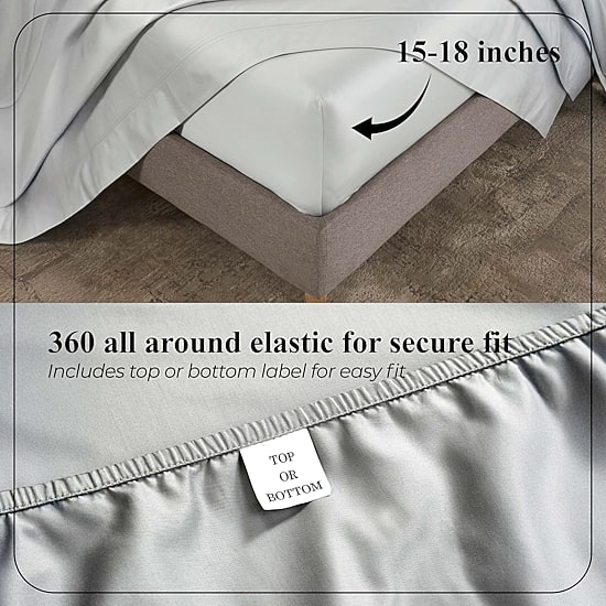 SUPERIOR® Pavo Refined Z Hem 700tc Deep Pocket Sheet Set