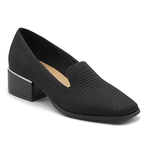 Adrienne Vittadini Davis Womens Almond Closed Toe Slip-on Shoe In Black
