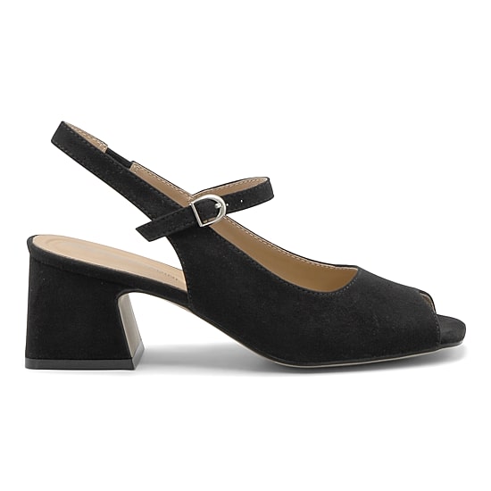 Adrienne Vittadini Torque Womens Square Peep Toe Chunky Heel Pumps