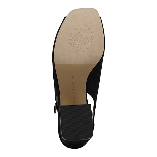 Adrienne Vittadini Torque Womens Square Peep Toe Chunky Heel Pumps