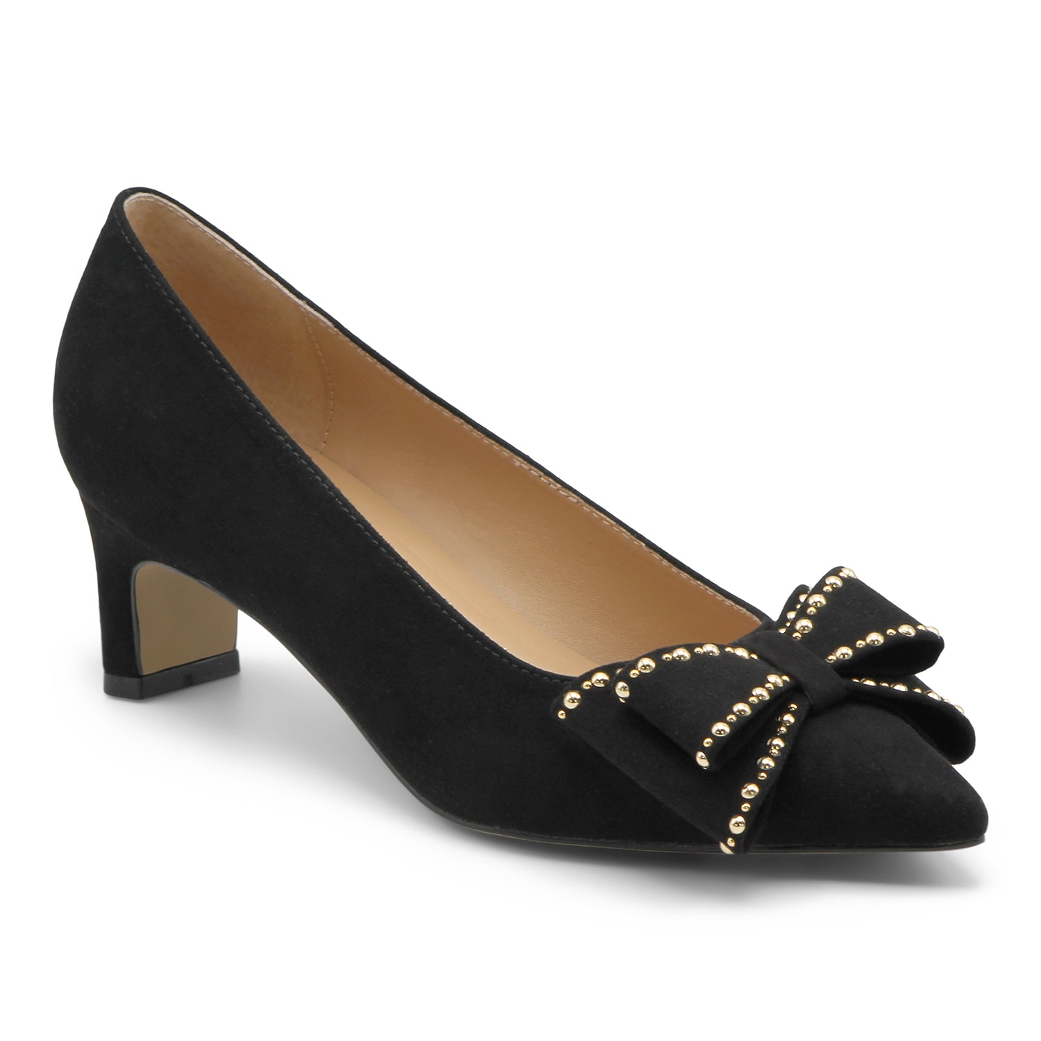Adrienne Vittadini Sarong Womens Pointed Closed Toe Stacked Heel Pumps