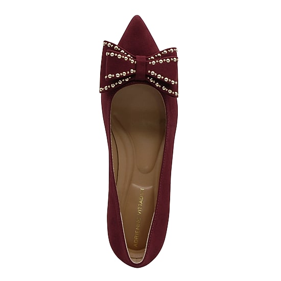 Adrienne Vittadini Sarong Womens Pointed Closed Toe Stacked Heel Pumps