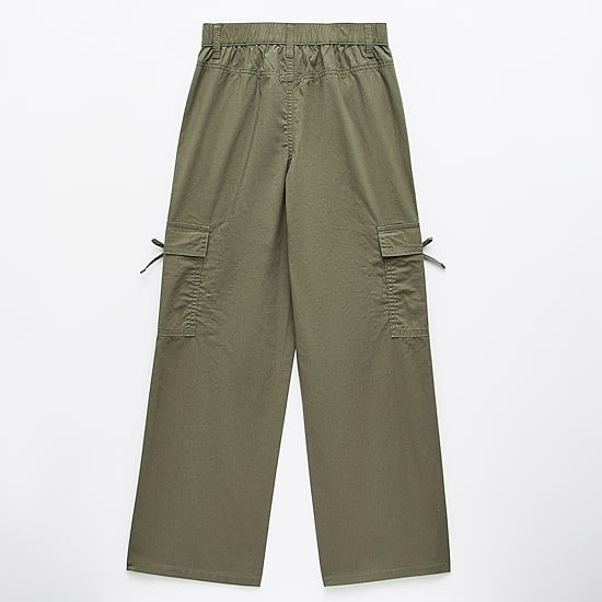 Vanilla Star Bow Big Kid Girls Wide Leg Cargo Pant