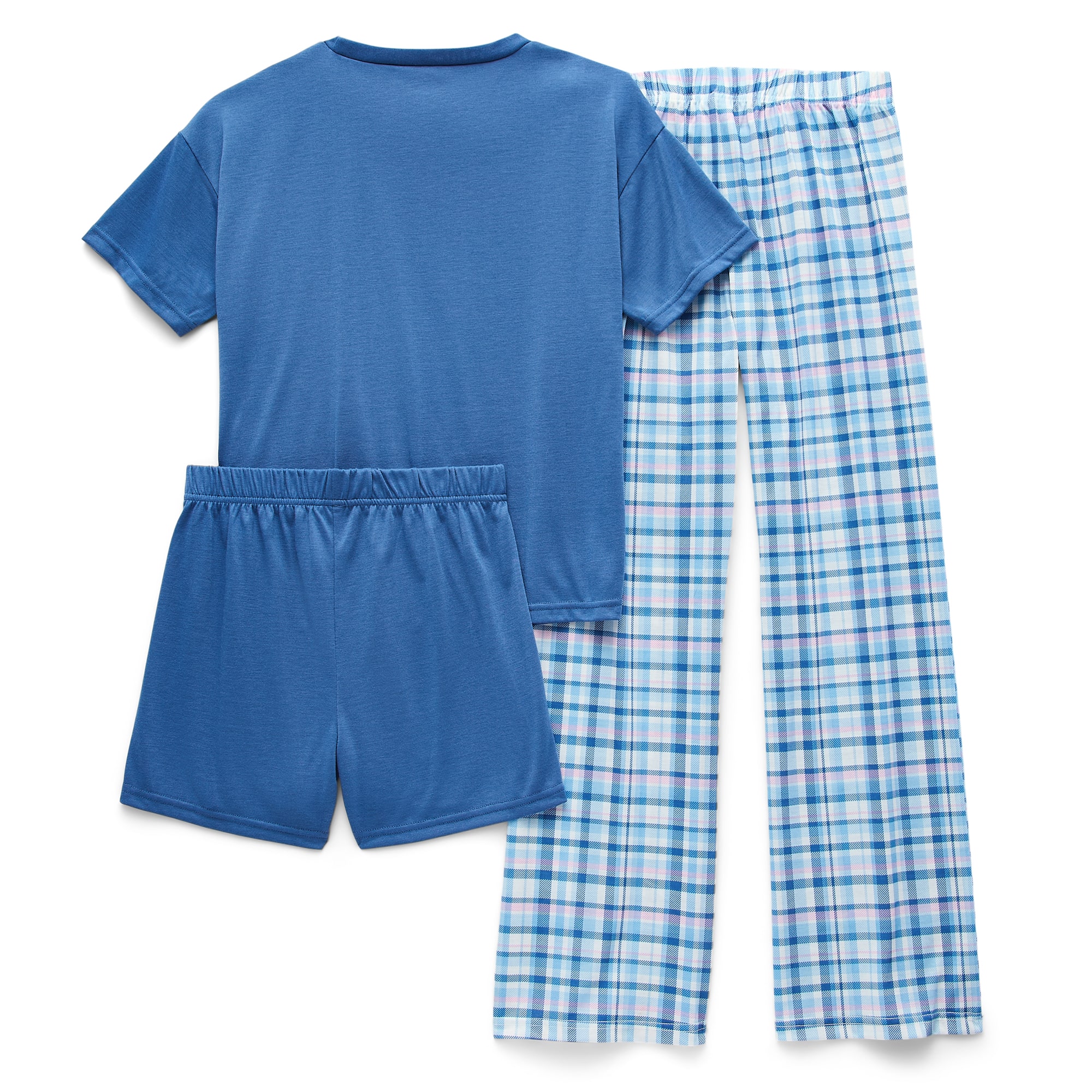 Sleep On It Little & Big Kid Girls Crew Neck Short Sleeve 3-pc. Pajama Set