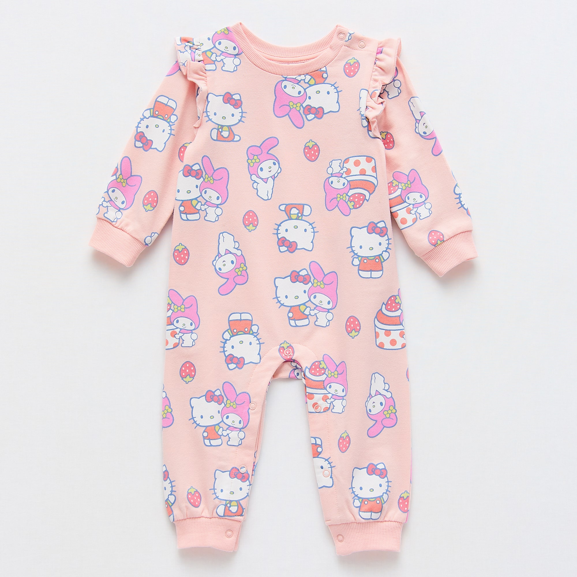 Baby Girls Hello Kitty Long Sleeve Romper