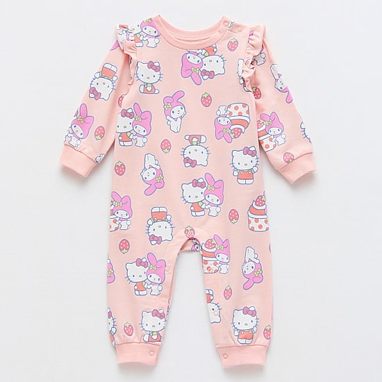 Baby Girls Hello Kitty Long Sleeve Romper