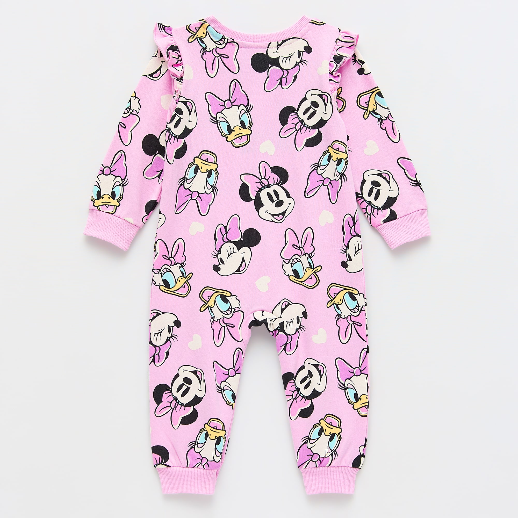 Baby Girls Minnie Mouse Long Sleeve Romper