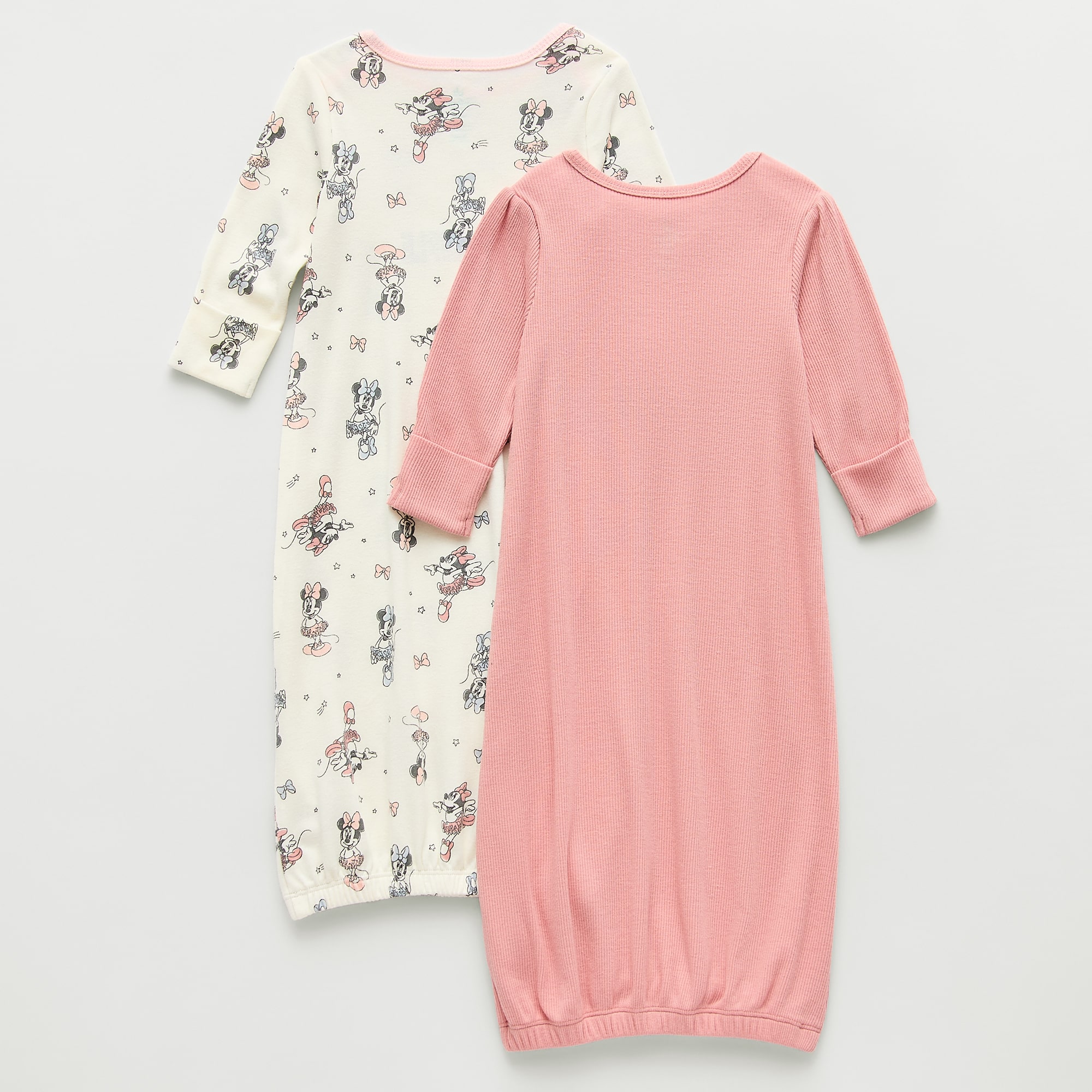 Disney Baby Girls Minnie Mouse Crew Neck Long Sleeve 2-pc. Nightgown