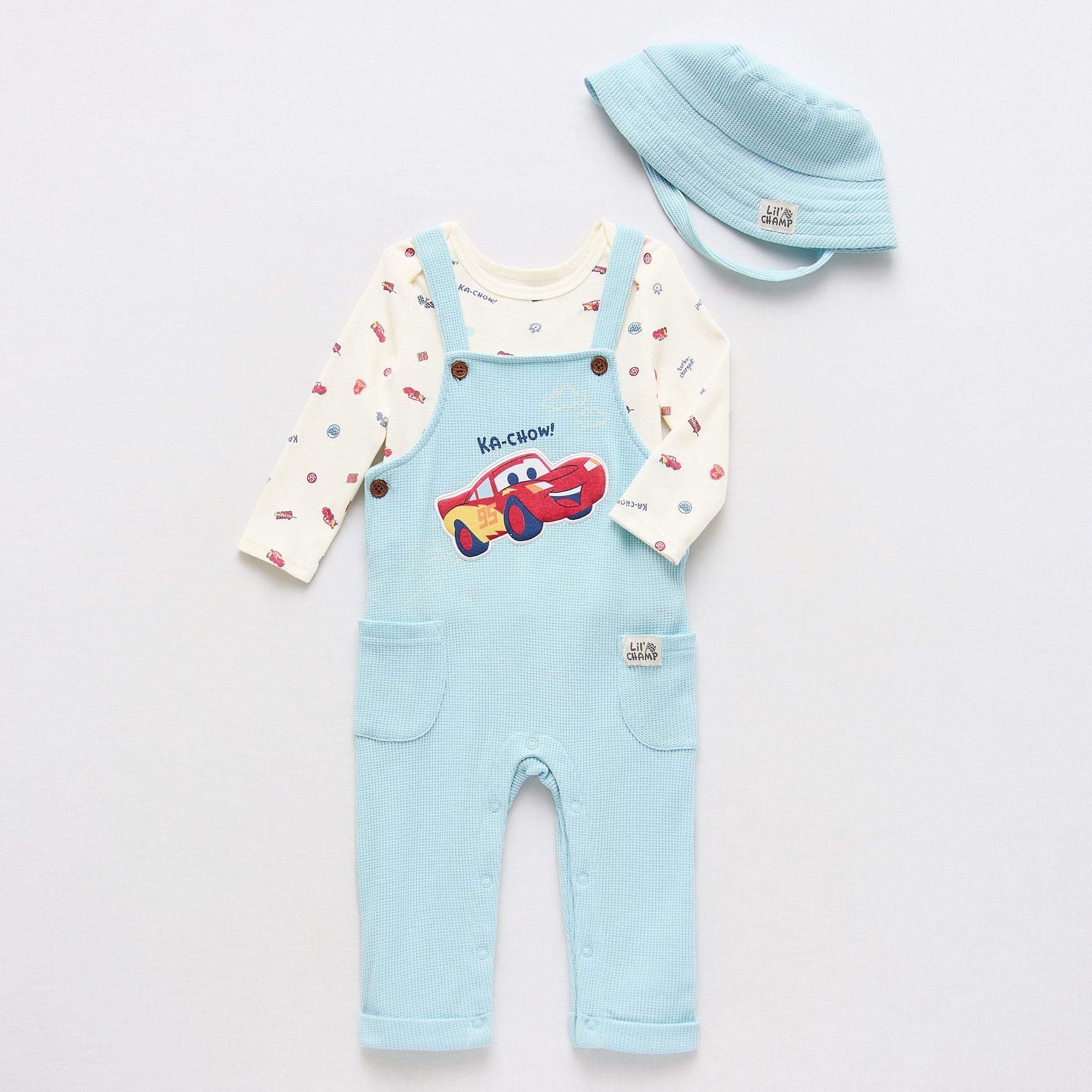 Baby Boys 3-pc. Jumpsuit Set