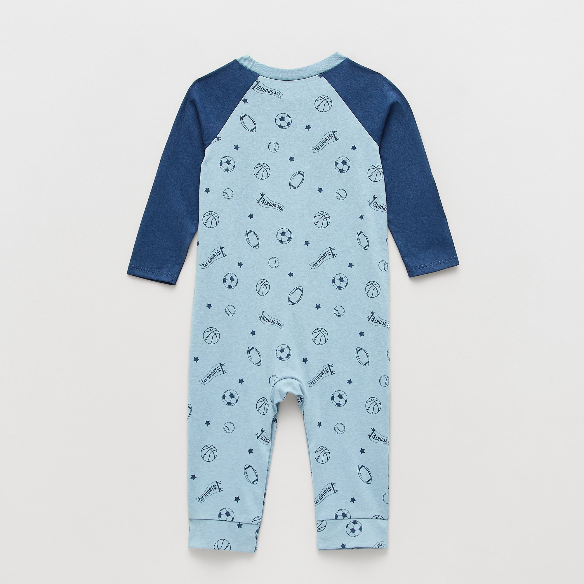 Okie Dokie Baby Boys Crew Neck Long Sleeve Jumpsuit