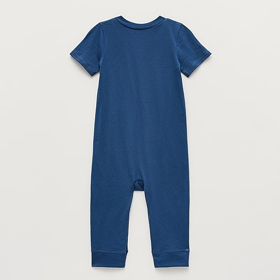 Okie Dokie Baby Boys V Neck Short Sleeve Jumpsuit