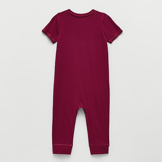 Okie Dokie Baby Boys V Neck Short Sleeve Jumpsuit