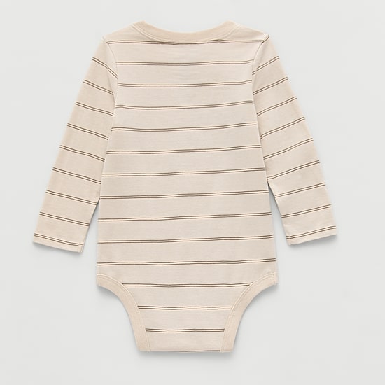 Okie Dokie Baby Boys Crew Neck Long Sleeve Bodysuit