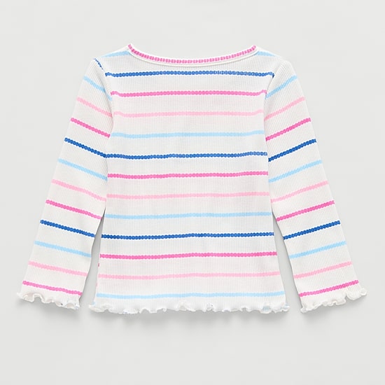 Okie Dokie Baby Girls Crew Neck Long Sleeve T-Shirt