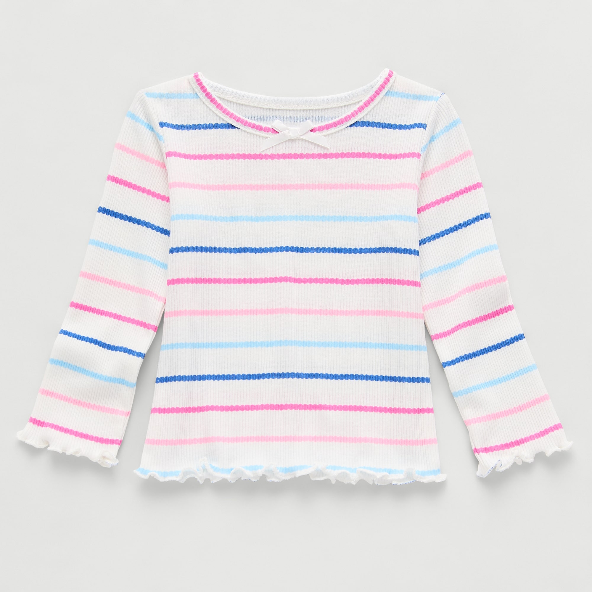 Okie Dokie Baby Girls Crew Neck Long Sleeve T-Shirt