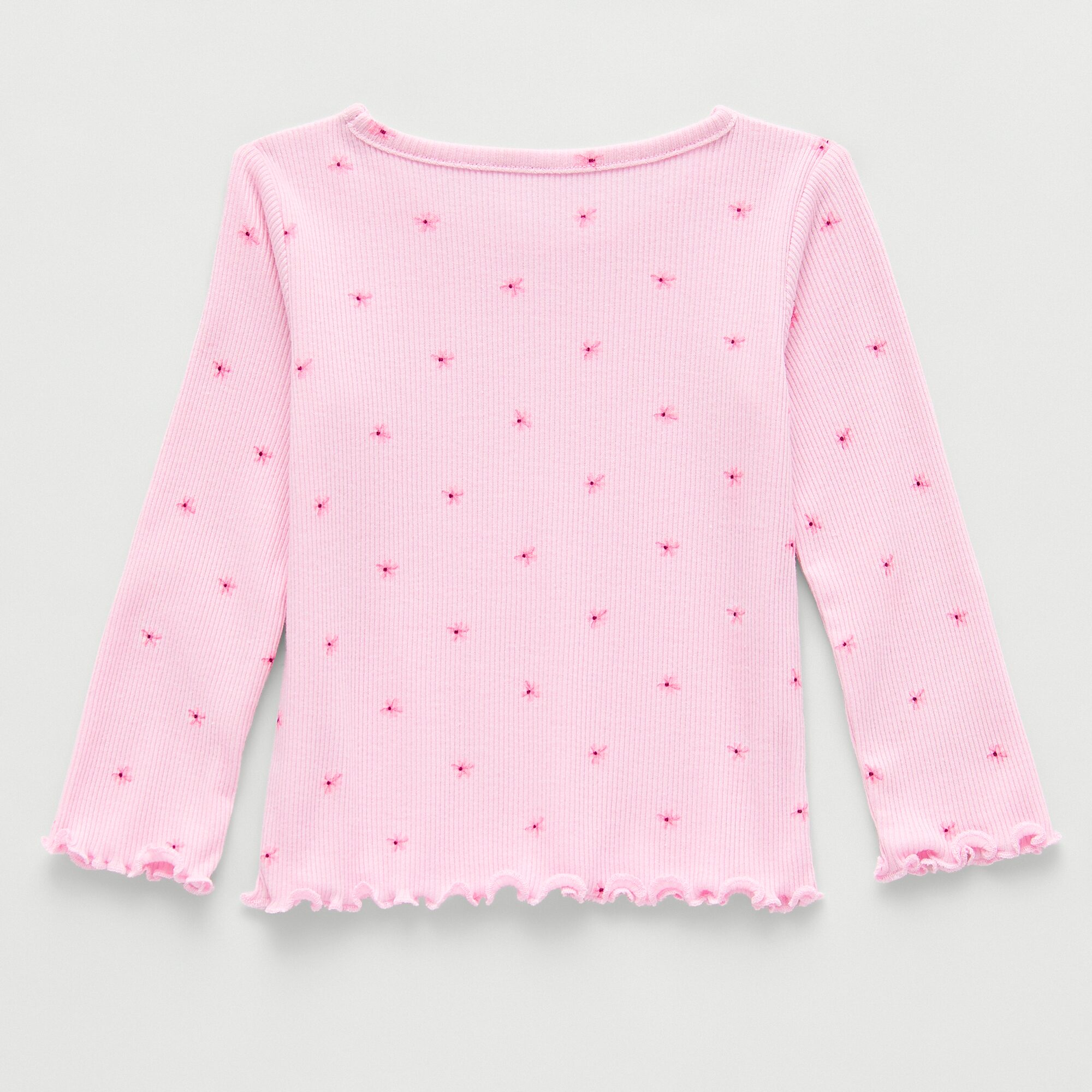 Okie Dokie Baby Girls Crew Neck Long Sleeve T-Shirt