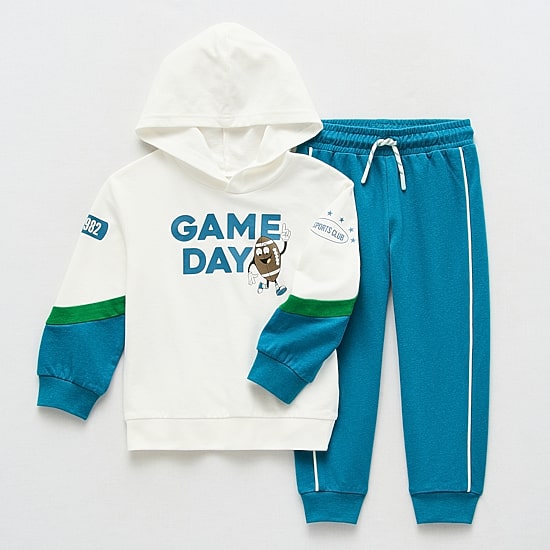 Okie Dokie Toddler & Little Boys French Terry 2-pc. Pant Set