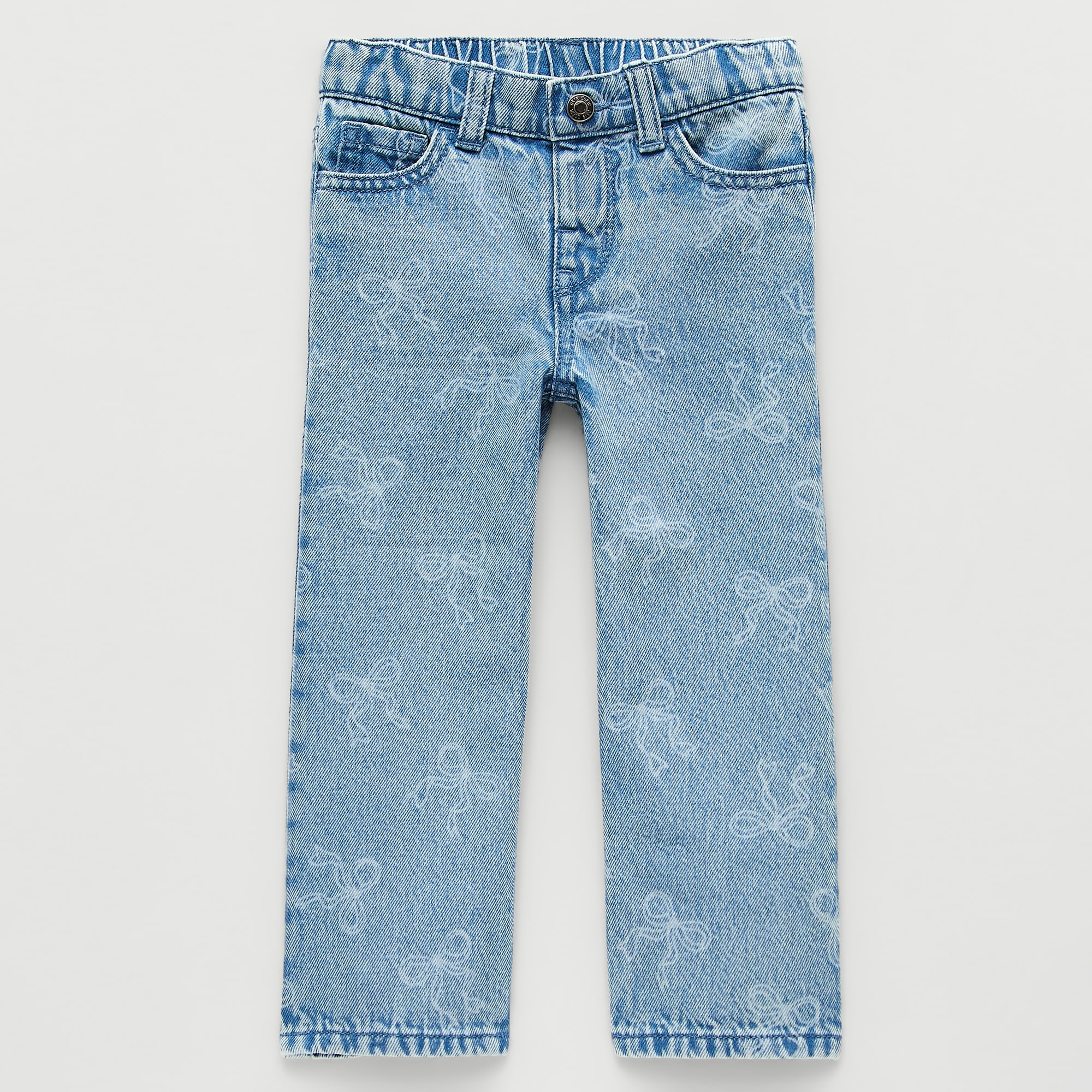Okie Dokie Toddler Girls Adaptive Wide Leg Jean