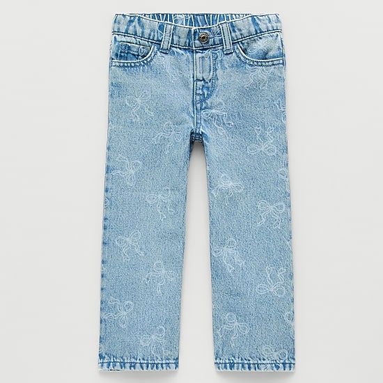 Okie Dokie Toddler Girls Adaptive Wide Leg Jean