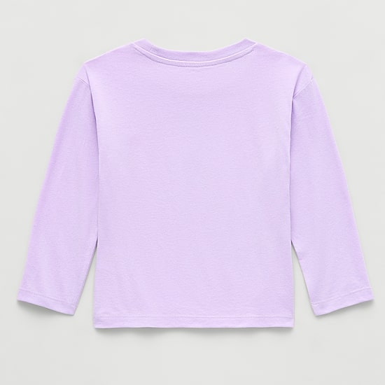 Toddler Girls Crew Neck Long Sleeve Regular Fit Bluey Graphic T-Shirt