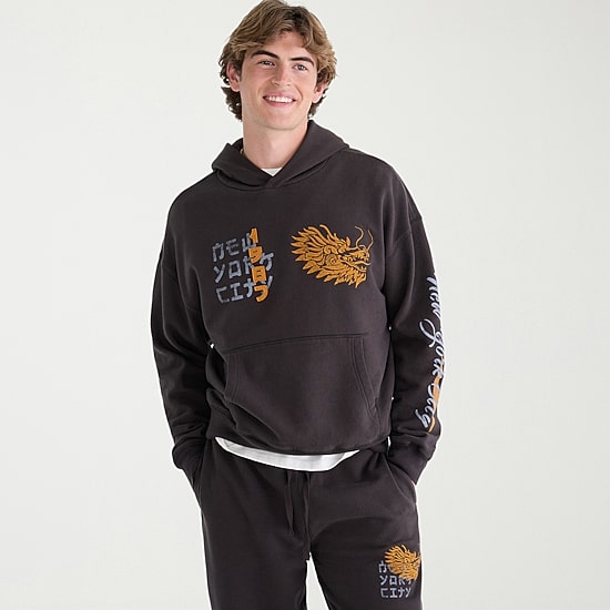 AEROPOSTALE Mens Long Sleeve Fleece Hoodie