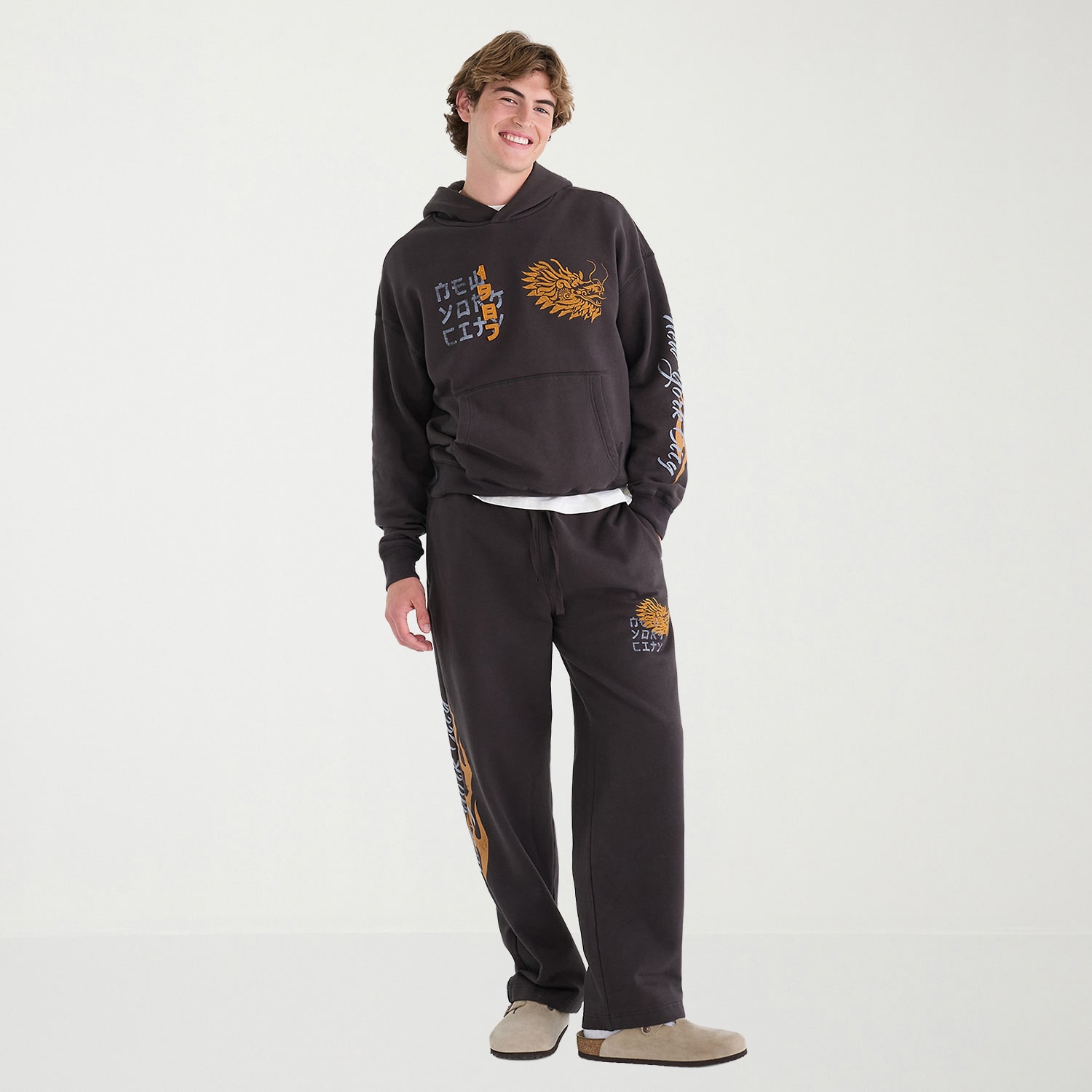 AEROPOSTALE Mens Long Sleeve Fleece Hoodie