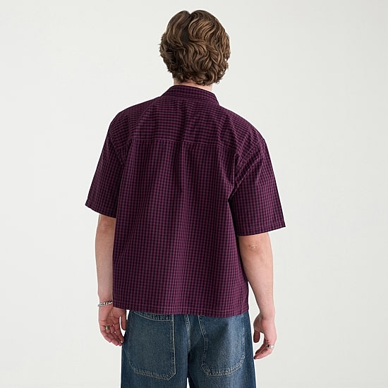 AEROPOSTALE Mens Short Sleeve Boxy Fit Button-Down Shirt