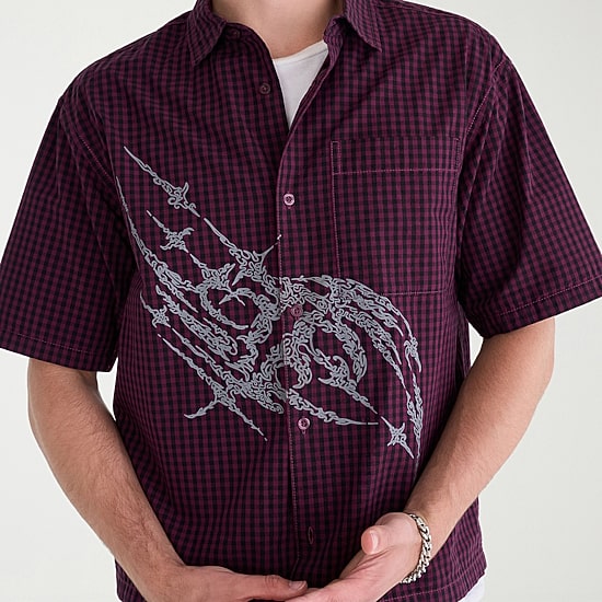 AEROPOSTALE Mens Short Sleeve Boxy Fit Button-Down Shirt