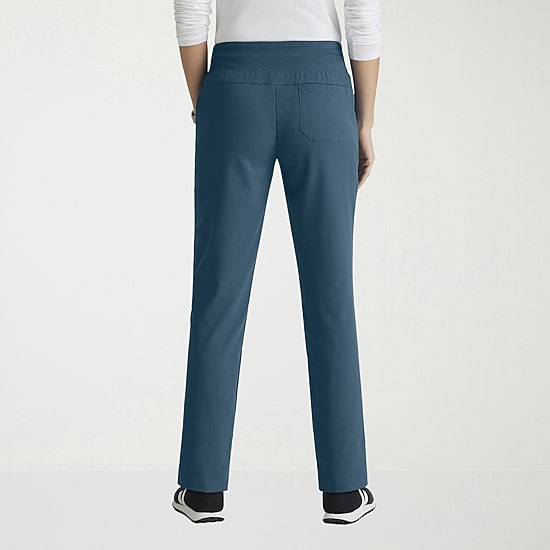 Grey's Anatomy™ by Barco Spandex Stretch Direct Grsp633 Relay 5-Pocket Mid-Rise Straight Leg Womens Petite Stretch Fabric Moisture Wicking Wrinkle Resistant Scrub Pant