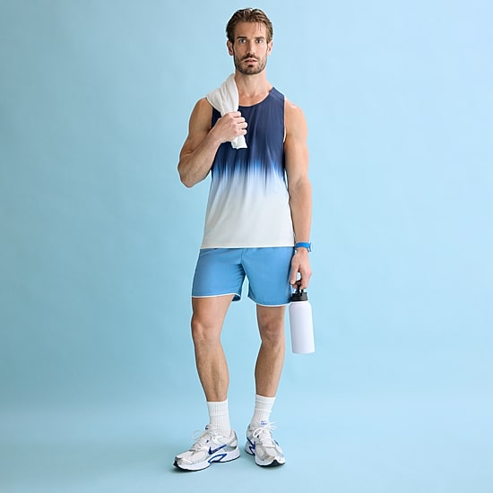 Xersion Mens U Neck Sleeveless Active Tank Top